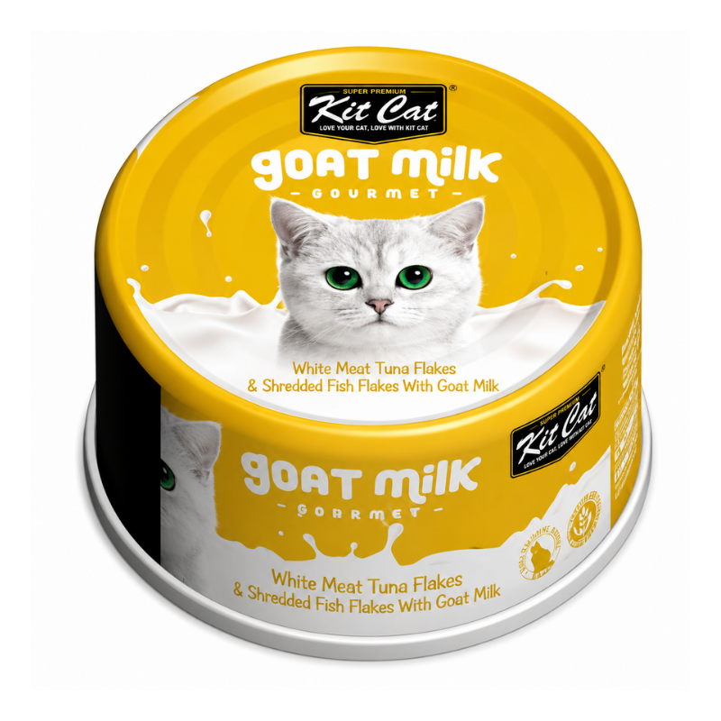 Kit Cat Goat Milk Gourmet Atún Y Pescado Ahumado Desmenuzado 70 g