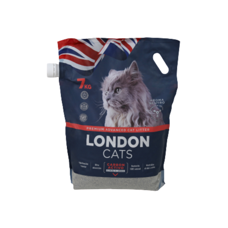 London Cats Arena Sanitaria 7kg Carbón Activado - Moxy Pet Box