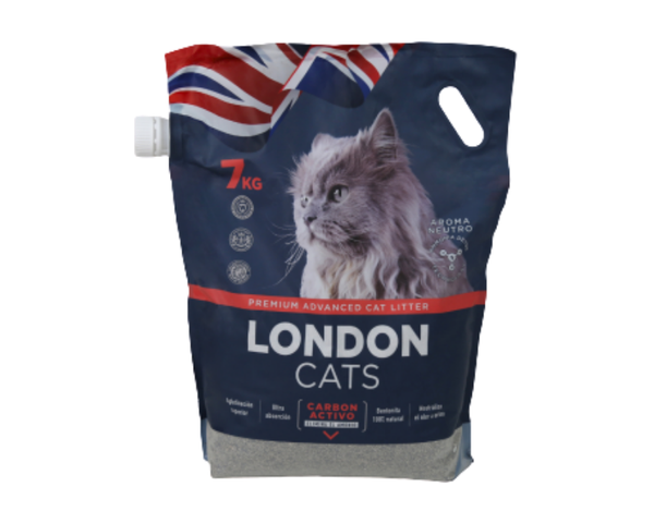 London Cats Arena Sanitaria 7kg Carbón Activado - Moxy Pet Box