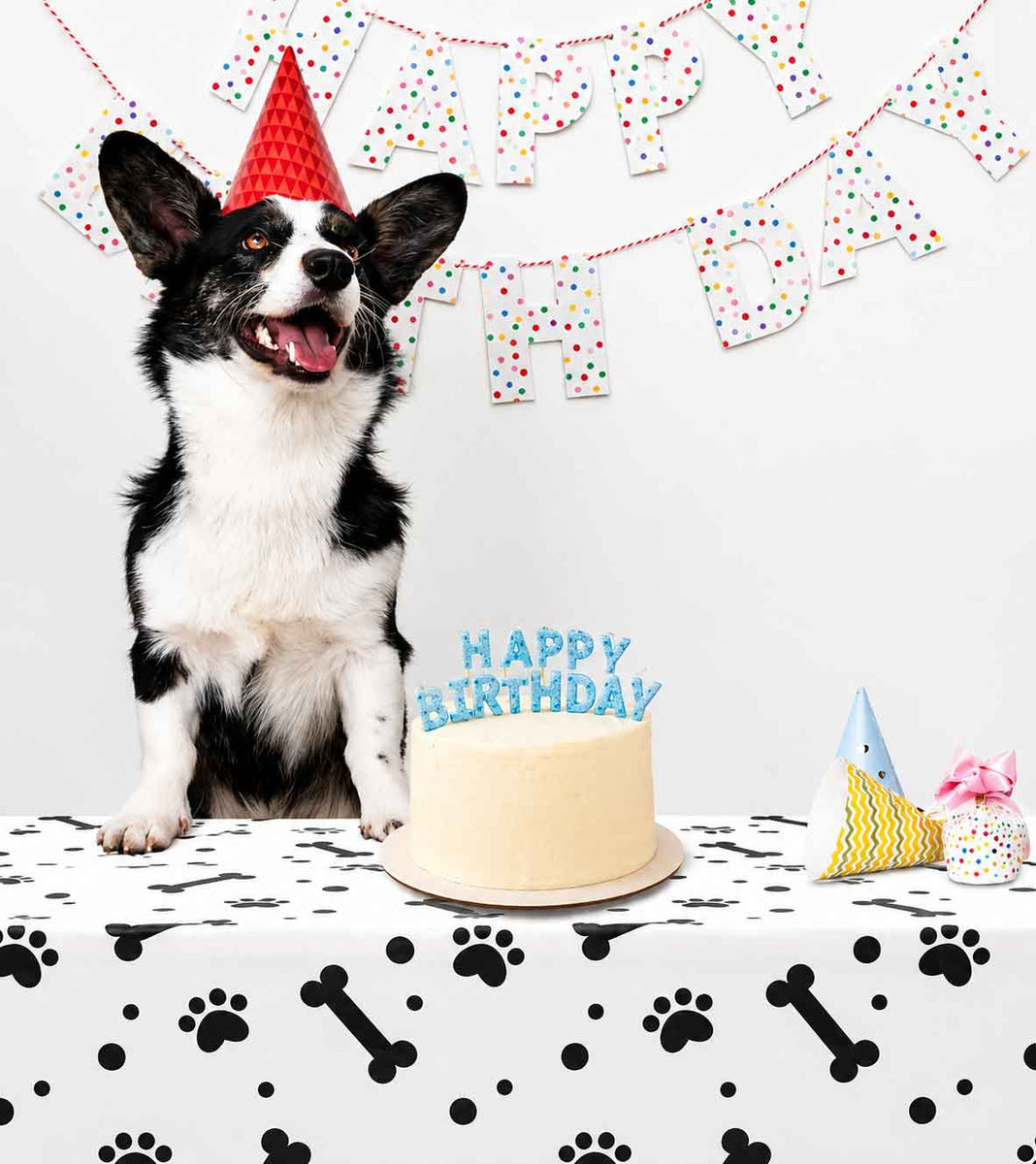 Mantel Temático De Cachorro Para Fiesta De Cumpleaños