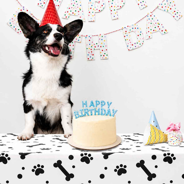 Mantel Temático De Cachorro Para Fiesta De Cumpleaños