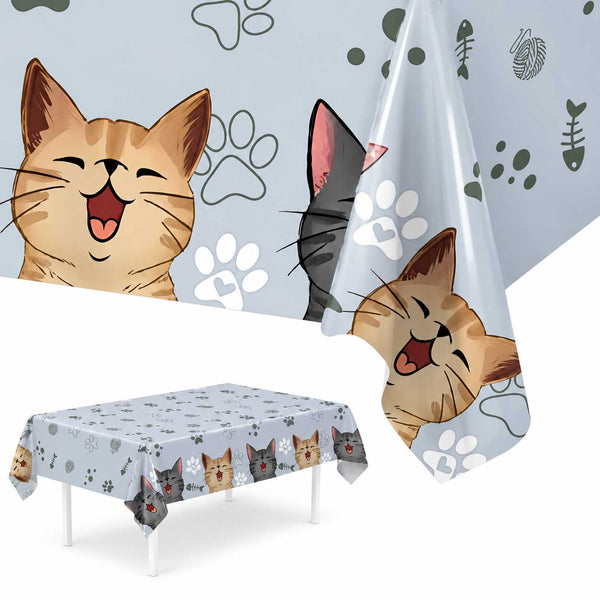 Mantel Temático De Gatitos Para Cumpleaños Para Gatos