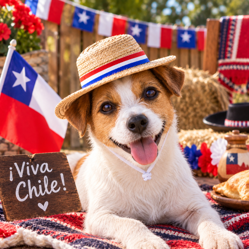 Mini Chupalla Tricolor Para Mascotas