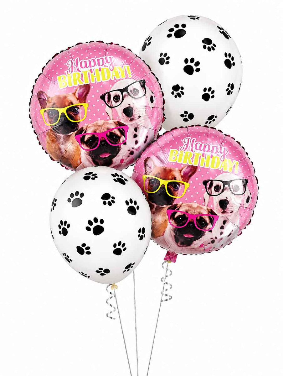 Pack De Globos De Cumpleaños - Rosado