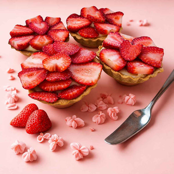 Pack de 2 Tartaletas De Frutilla Premium Delicia Artesanal Con Crema Pastelera