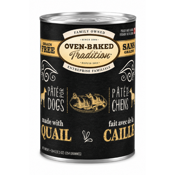Paté De Codorniz Grain Free Perro 354 g Oven Baked Tradition