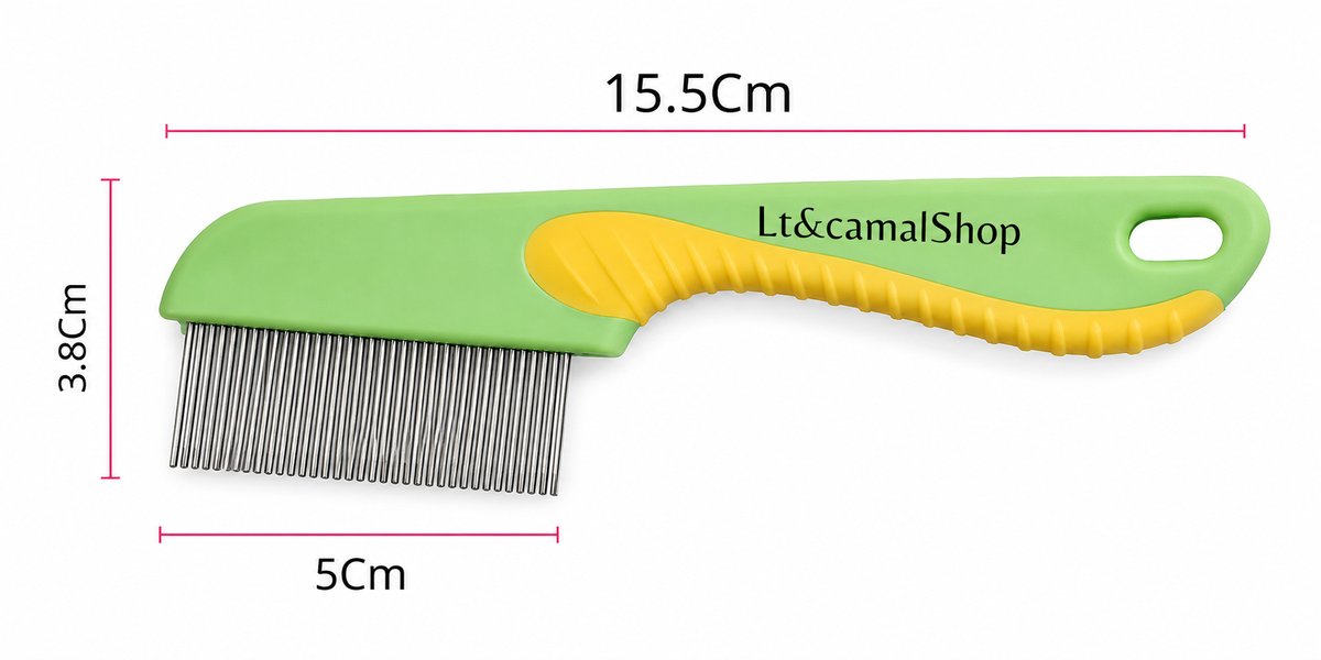 Peine Antipulgas Acero Inoxidable para Mascota