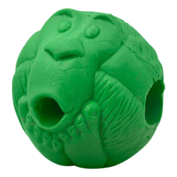 Pelota Macaquinho Para Perros Grandes Verde Con Aroma A Plátano - Moxy Pet Box