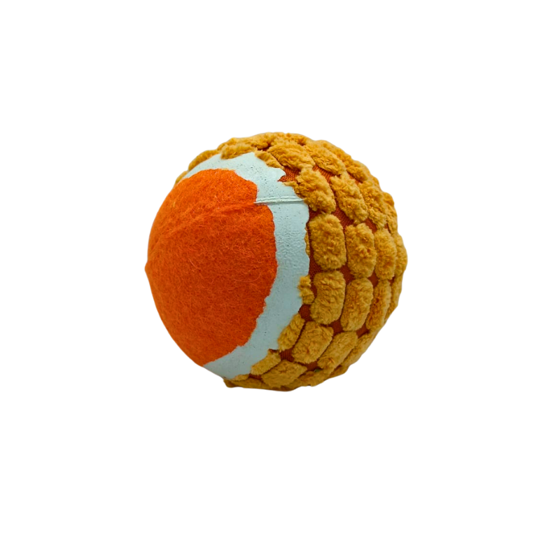 Pelota Naranja De Tenis Con Sonido Para Perros - Moxy Pet Box