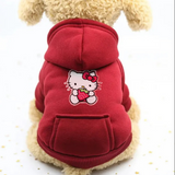 Polerón Burdeo De Hello Kitty Para Mascotas Talla S - Moxy Pet Box