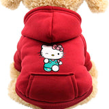 Polerón Hello Kitty Burdeo Para Mascotas Talla L - Moxy Pet Box