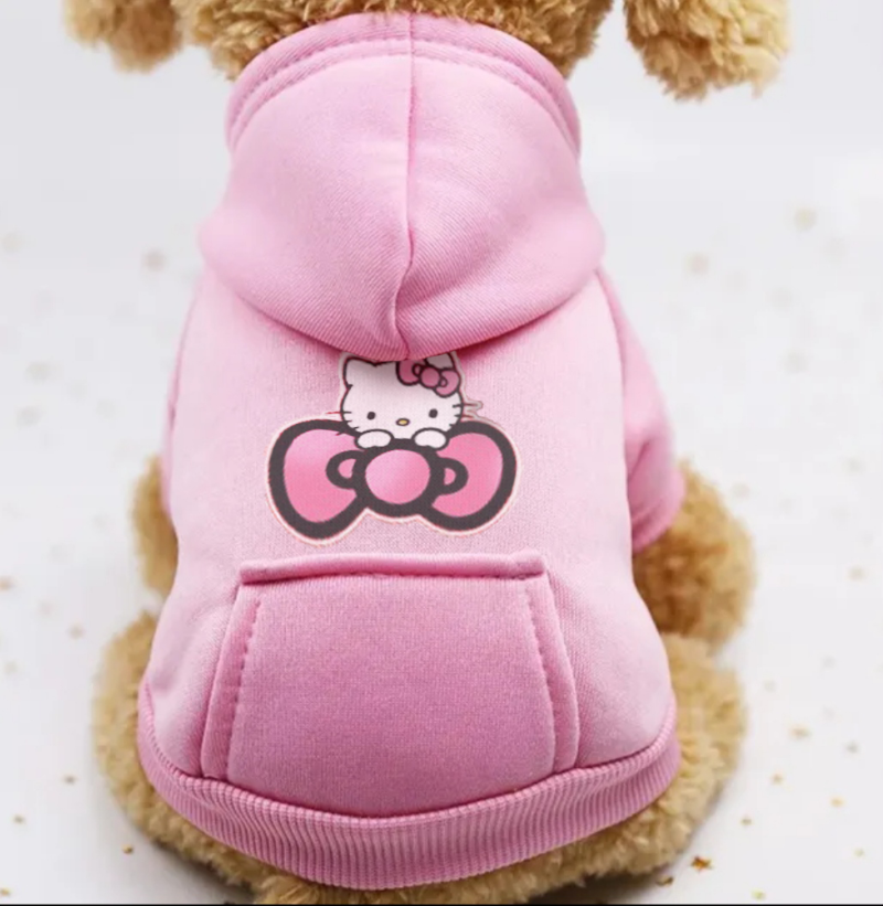 Polerón Hello Kitty Rosado Para Mascotas Talla L - Moxy Pet Box