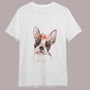 Polera Unicolor Con Estampado - Bulldog Frances - Moxy Pet Box