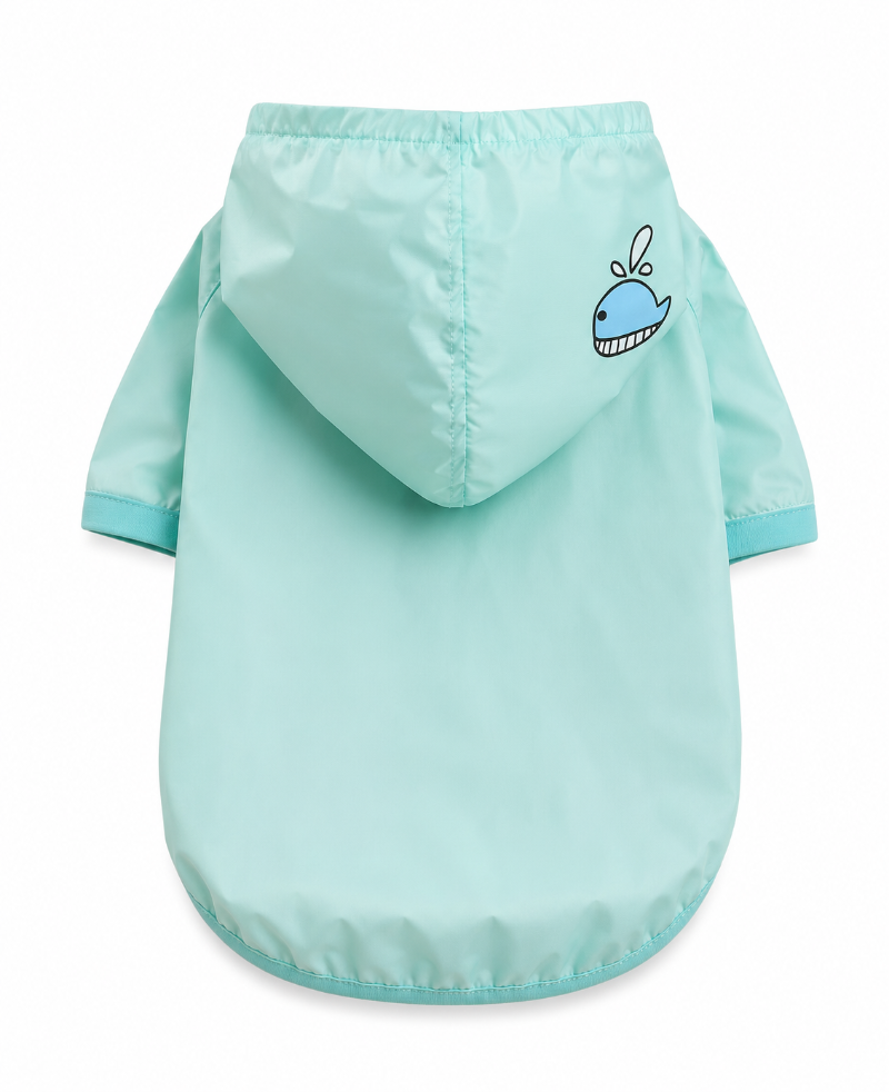 Polerón Con Botones Para Mascotas Talla L - Celeste