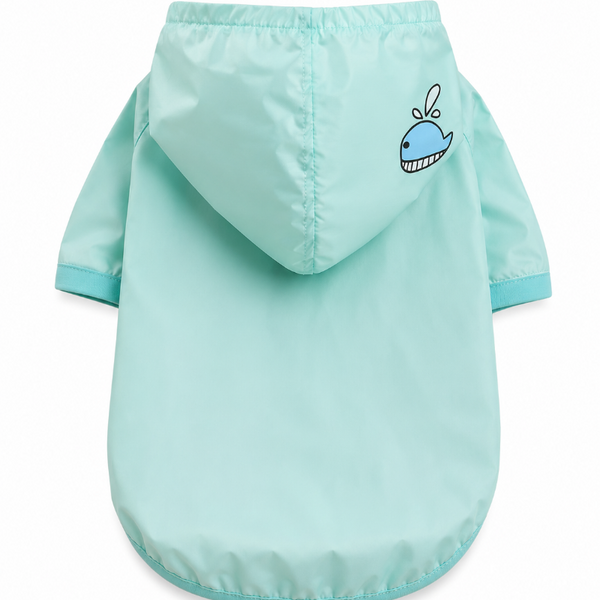 Polerón Con Botones Para Mascotas Talla L - Celeste