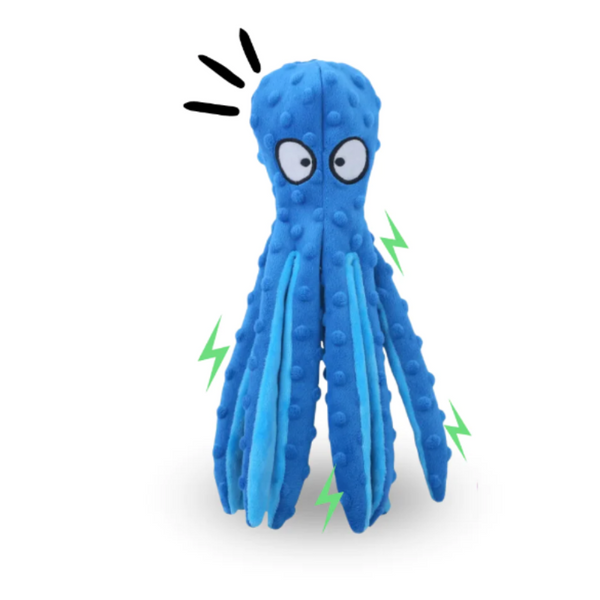 Pulpo De Peluche Con Sonido Para Mascotas - Moxy Pet Box