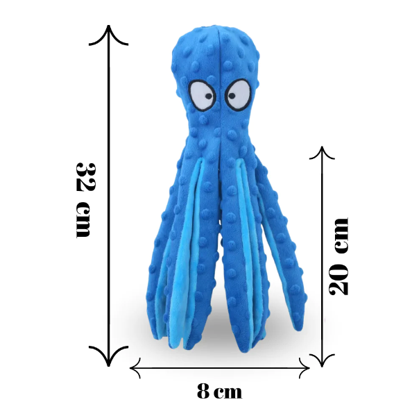 Pulpo De Peluche Con Sonido Para Mascotas - Moxy Pet Box
