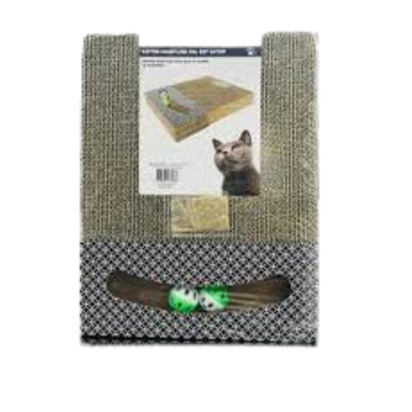 Rascador Rectangular Con Pelotas Para Gatos - Moxy Pet Box