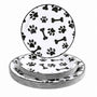 Set De Platos De Cumpleaños Para Perros Con Diseño De Patas Y Huesos