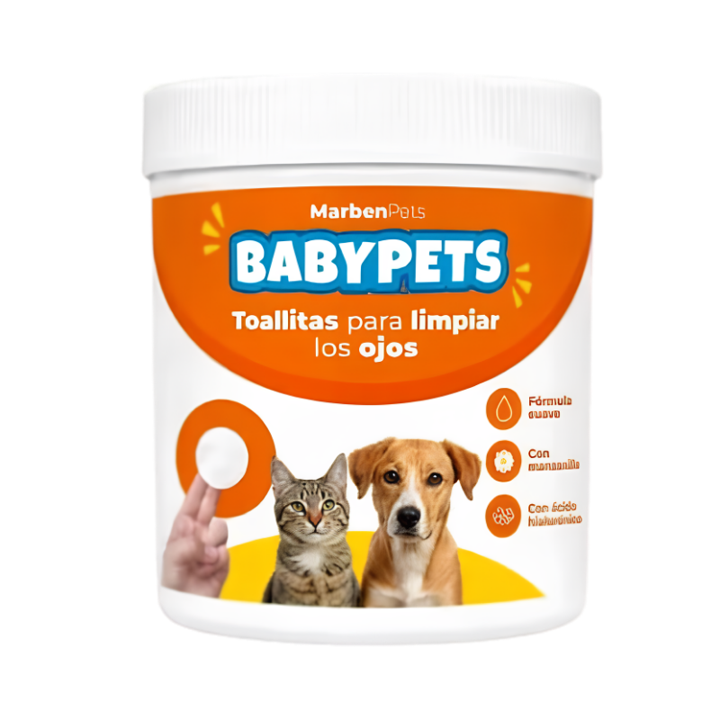 Toallitas Limpiadoras De Ojos Para Perros Y Gatos BabyPets