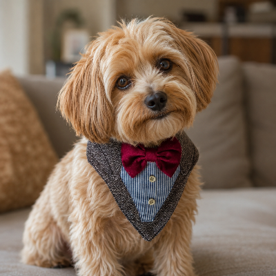 Bandana Esmoquin Para Perros y Gatos Accesorio Formal de Gala