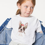 Polera Unicolor Con Estampado - Bulldog Frances - Moxy Pet Box