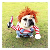 Disfraz De Chucky Para Mascotas - Moxy Pet Box